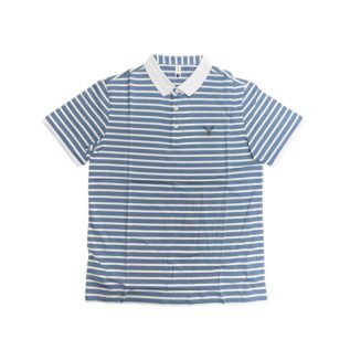 Polo T-Shirt-White/Black/Blue
