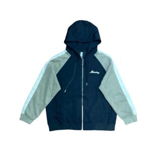 Jacket Cotton-Black/Light Brown