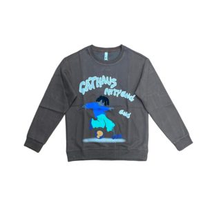 Crew Neck Sweatshirt-ArmyGreen/Beige/Brown