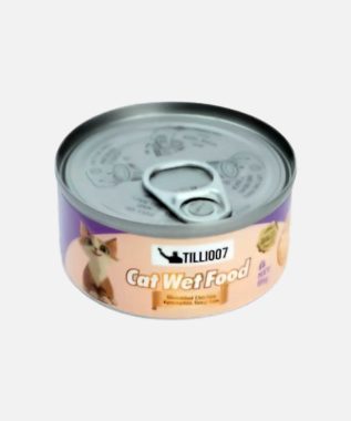 TILLI007 Cat Wet Can food - Shredded Chicken Pumpkin Soup Can 85g/Can