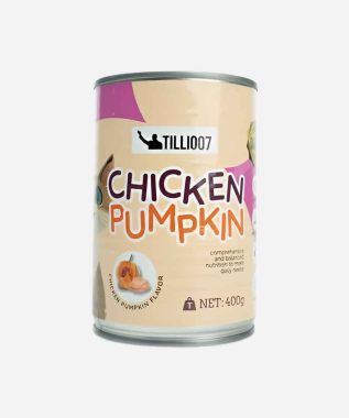 TILLI007 Cat Wet Can food - Chicken Pumpkin-400g/Can