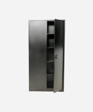 Efficient Space-Saving Solution | 2-Door Steel Wardrobe Cabinet Cupboard [180Hx90Wx40D] cm for Your Organizational Needs