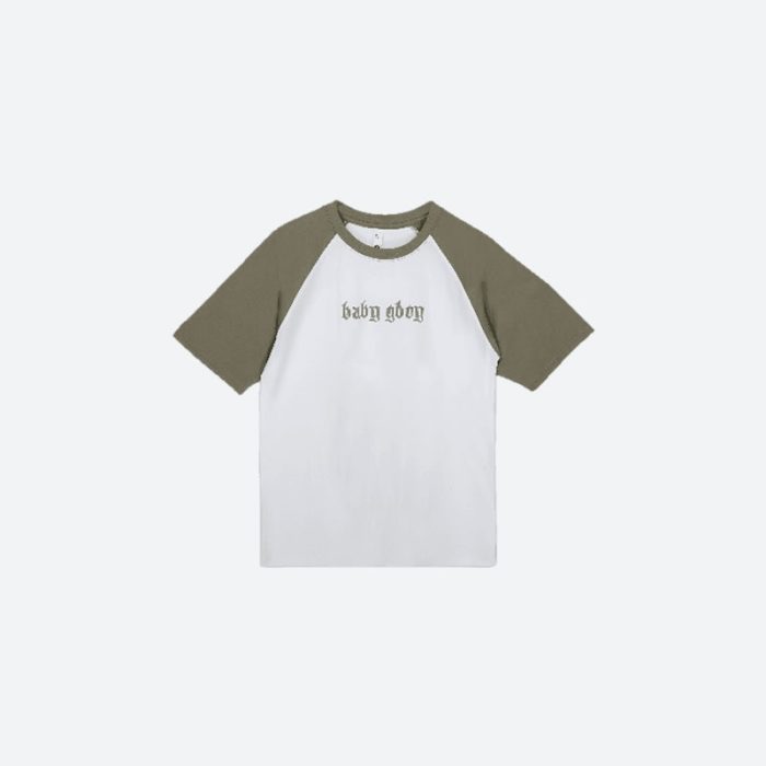 T-Shirt-White-Olive2 T-Shirt-White-Olive2